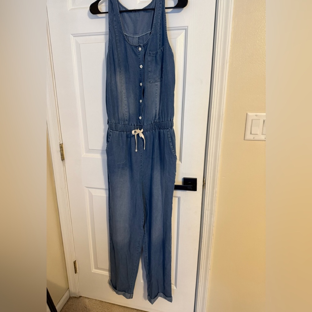 Vici Blue Denim Jumpsuit